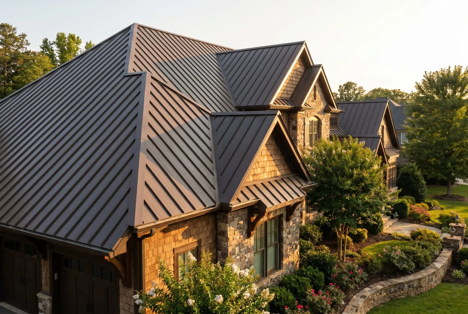 Standing-seam metal roof panels by RGS Home Pros